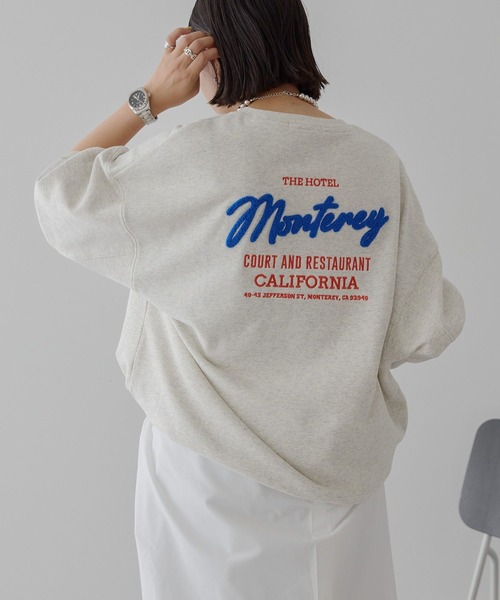 AMERICAN HOLIC(アメリカンホリック)の「サガラ刺繍裏毛スウェット(スウェット・レディース・チャコールグレー/杢グレー/ブラウン・FREE)」の12枚目の写真
