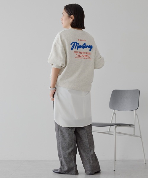 AMERICAN HOLIC(アメリカンホリック)の「サガラ刺繍裏毛スウェット(スウェット・レディース・チャコールグレー/杢グレー/ブラウン・FREE)」の13枚目の写真