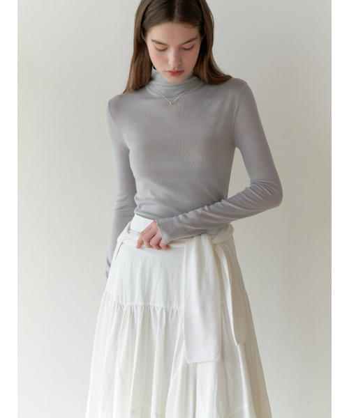 RE_L（リエル）の「Powdery turtleneck knit (silver blue)（ニット/セーター・レディース・その他・FREE）」の3枚目の写真