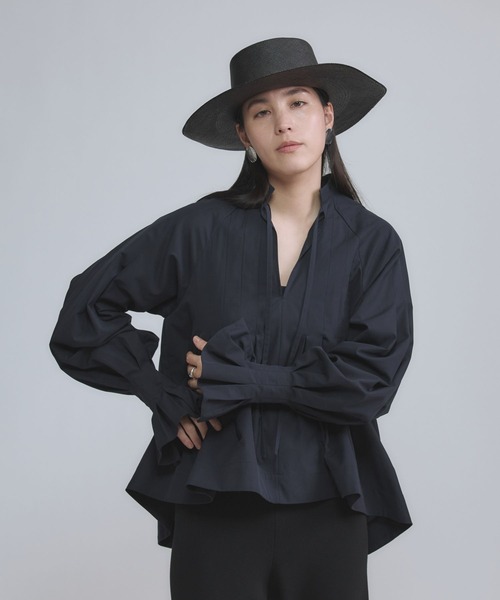 【美品】Chaos(カオス)25SS エッサウィラブラウス ブラック Chaos(カオス)/ フォリエブラウス（シャツ/ブラウス）｜Chaos（カオス