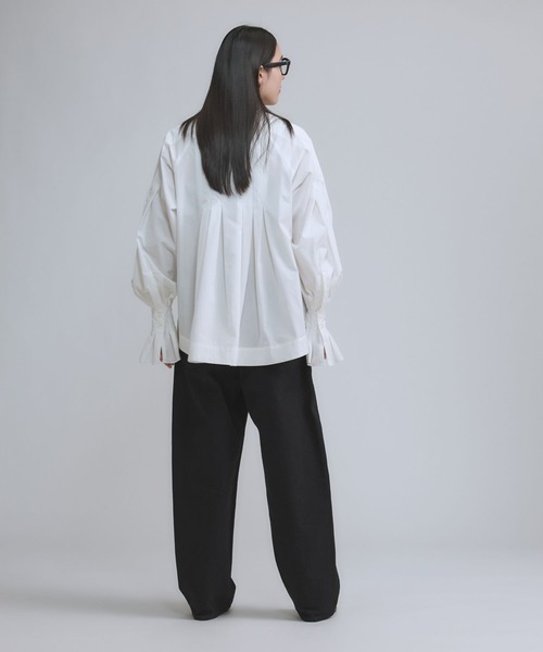 Chaos（カオス）の「Chaos(カオス)/ フォリエブラウス（シャツ/ブラウス・レディース・ホワイト/ネイビー・FREE）」の5枚目の写真