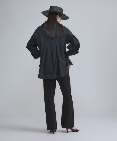 【美品】Chaos(カオス)25SS エッサウィラブラウス ブラック Chaos(カオス)/ フォリエブラウス（シャツ/ブラウス）｜Chaos（カオス