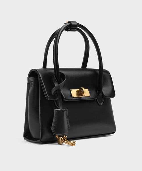 CHARLES & KEITH(チャールズ & キース)の「Kerry ミニケリー ボクシートートバッグ(トートバッグ・レディース・ダークブラウン系3/ピンク/ブラック・S)」の19枚目の写真