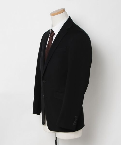 SUIT SELECT(スーツセレクト)の「【おうちで洗えるストレッチスーツ】【すぐ着られるパンツ裾上げ済仕様】【年間】【フォーマル対応可】【KSW】2釦シングルスーツ 0タック/ブラック×ソリッド/ウエストムーブ/「4S」(スーツセット・メンズ・ブラック・AB6/AB5/AB4/A6/A5/A4/Y6/Y5/Y4)」の20枚目の写真