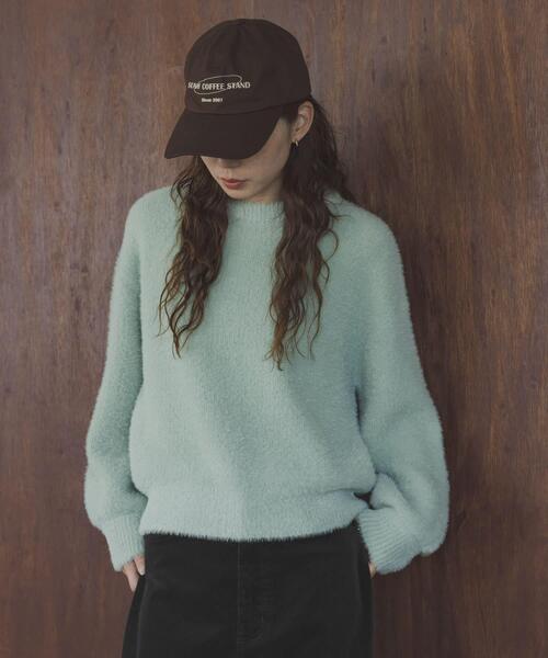 URBAN RESEARCH Sonny Label（アーバンリサーチサニーレーベル）の「ミニフェザーWフェイスニットプルオーバー（ニット/セーター・レディース・ミント/ライトピンク/ライトグレー・FREE）」の15枚目の写真