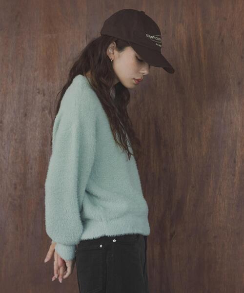 URBAN RESEARCH Sonny Label（アーバンリサーチサニーレーベル）の「ミニフェザーWフェイスニットプルオーバー（ニット/セーター・レディース・ミント/ライトピンク/ライトグレー・FREE）」の16枚目の写真