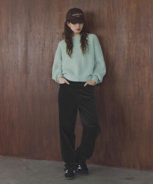 URBAN RESEARCH Sonny Label（アーバンリサーチサニーレーベル）の「ミニフェザーWフェイスニットプルオーバー（ニット/セーター・レディース・ミント/ライトピンク/ライトグレー・FREE）」の21枚目の写真