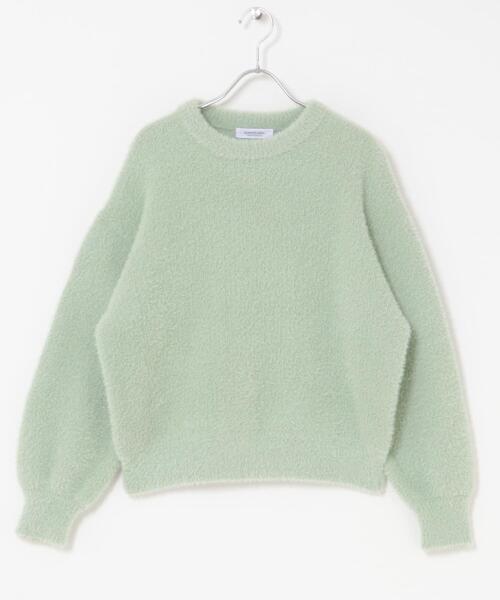 URBAN RESEARCH Sonny Label（アーバンリサーチサニーレーベル）の「ミニフェザーWフェイスニットプルオーバー（ニット/セーター・レディース・ミント/ライトピンク/ライトグレー・FREE）」の19枚目の写真