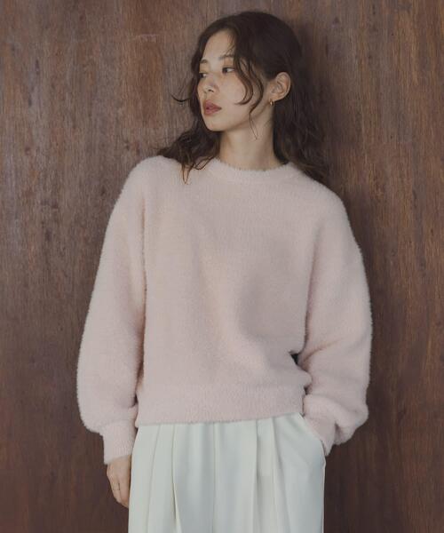 URBAN RESEARCH Sonny Label（アーバンリサーチサニーレーベル）の「ミニフェザーWフェイスニットプルオーバー（ニット/セーター・レディース・ミント/ライトピンク/ライトグレー・FREE）」の16枚目の写真