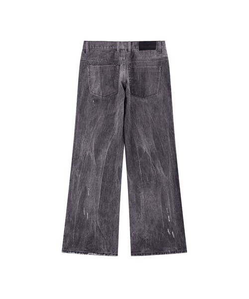 WOKE EDGE(ウォークエッジ)の「デニムパンツ|Printed Loose Flare Denim|WOKE EDGE(デニムパンツ・メンズ・ブラック/ブルー・MEDIUM/LARGE/SMALL/X-LARGE)」の3枚目の写真