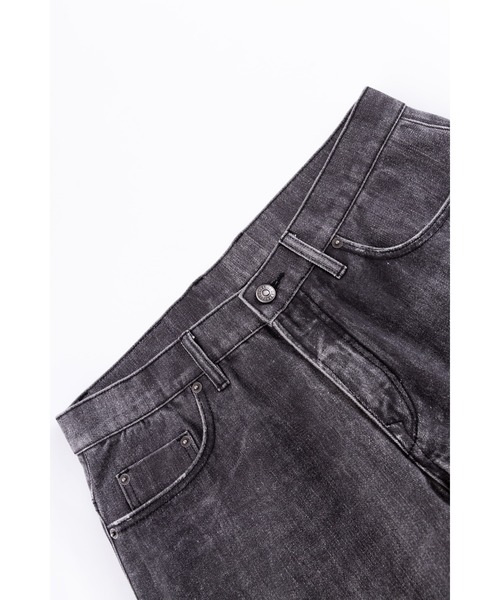 WOKE EDGE(ウォークエッジ)の「デニムパンツ|Printed Loose Flare Denim|WOKE EDGE(デニムパンツ・メンズ・ブラック/ブルー・MEDIUM/LARGE/SMALL/X-LARGE)」の7枚目の写真