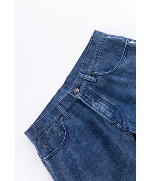 WOKE EDGE(ウォークエッジ)の「デニムパンツ|Printed Loose Flare Denim|WOKE EDGE(デニムパンツ・メンズ・ブラック/ブルー・MEDIUM/LARGE/SMALL/X-LARGE)」の13枚目の写真