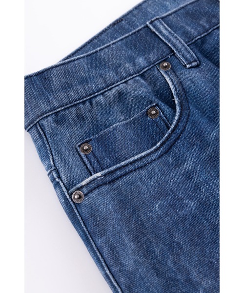 WOKE EDGE(ウォークエッジ)の「デニムパンツ|Printed Loose Flare Denim|WOKE EDGE(デニムパンツ・メンズ・ブラック/ブルー・MEDIUM/LARGE/SMALL/X-LARGE)」の14枚目の写真
