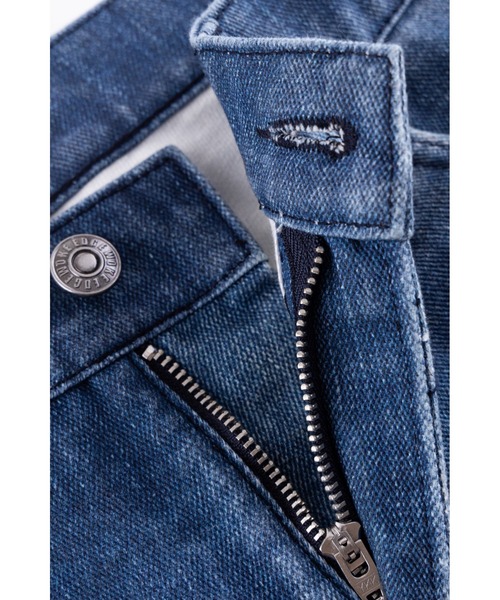 WOKE EDGE(ウォークエッジ)の「デニムパンツ|Printed Loose Flare Denim|WOKE EDGE(デニムパンツ・メンズ・ブラック/ブルー・MEDIUM/LARGE/SMALL/X-LARGE)」の15枚目の写真