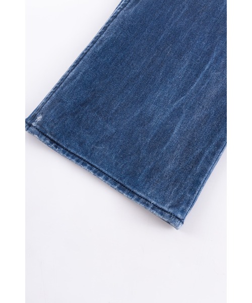 WOKE EDGE(ウォークエッジ)の「デニムパンツ|Printed Loose Flare Denim|WOKE EDGE(デニムパンツ・メンズ・ブラック/ブルー・MEDIUM/LARGE/SMALL/X-LARGE)」の16枚目の写真