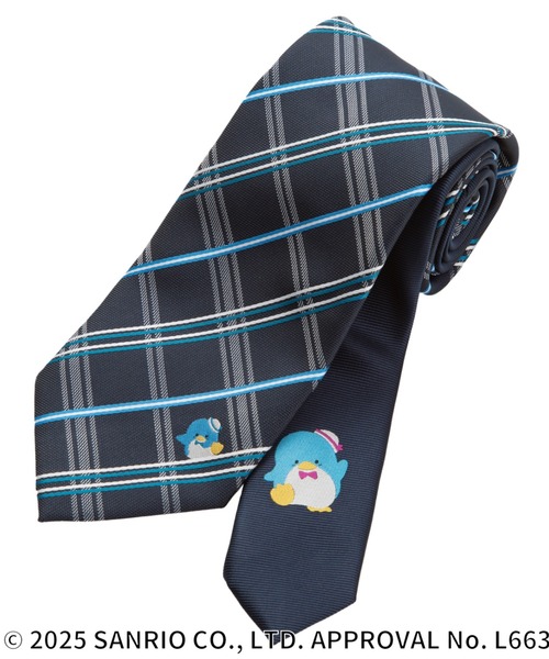 TOKYO SHIRTS（トウキョウシャツ）の「【サンリオキャラクターズ×TOKYO SHIRTS】 ネクタイ（ネクタイ・メンズ・ブルー/ネイビー系/ネイビー系2/ネイビー系7/ネイビー系9/サックスブルー/ネイビー系3/ネイビー系5/ネイビー系6/レッド系/パープル/ネイビー/マスタード/エンジ/ネイビー系1/ネイビー系8・FREE）」の5枚目の写真
