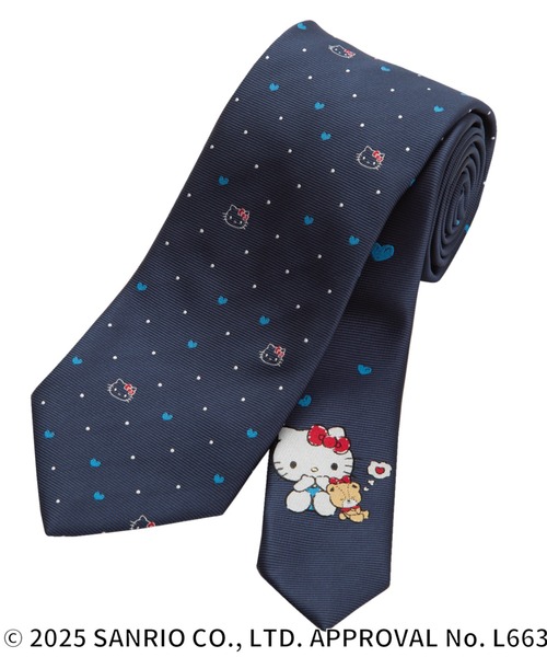 TOKYO SHIRTS（トウキョウシャツ）の「【サンリオキャラクターズ×TOKYO SHIRTS】 ネクタイ（ネクタイ・メンズ・ブルー/ネイビー系/ネイビー系2/ネイビー系7/ネイビー系9/サックスブルー/ネイビー系3/ネイビー系5/ネイビー系6/レッド系/パープル/ネイビー/マスタード/エンジ/ネイビー系1/ネイビー系8・FREE）」の6枚目の写真