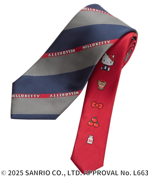 TOKYO SHIRTS（トウキョウシャツ）の「【サンリオキャラクターズ×TOKYO SHIRTS】 ネクタイ（ネクタイ・メンズ・ブルー/ネイビー系/ネイビー系2/ネイビー系7/ネイビー系9/サックスブルー/ネイビー系3/ネイビー系5/ネイビー系6/レッド系/パープル/ネイビー/マスタード/エンジ/ネイビー系1/ネイビー系8・FREE）」の8枚目の写真
