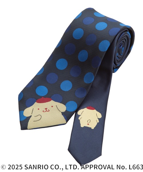 TOKYO SHIRTS（トウキョウシャツ）の「【サンリオキャラクターズ×TOKYO SHIRTS】 ネクタイ（ネクタイ・メンズ・ブルー/ネイビー系/ネイビー系2/ネイビー系7/ネイビー系9/サックスブルー/ネイビー系3/ネイビー系5/ネイビー系6/レッド系/パープル/ネイビー/マスタード/エンジ/ネイビー系1/ネイビー系8・FREE）」の9枚目の写真