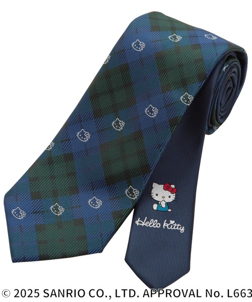 TOKYO SHIRTS（トウキョウシャツ）の「【サンリオキャラクターズ×TOKYO SHIRTS】 ネクタイ（ネクタイ・メンズ・ブルー/ネイビー系/ネイビー系2/ネイビー系7/ネイビー系9/サックスブルー/ネイビー系3/ネイビー系5/ネイビー系6/レッド系/パープル/ネイビー/マスタード/エンジ/ネイビー系1/ネイビー系8・FREE）」の13枚目の写真