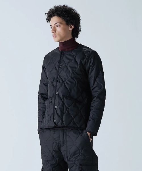 TAION(タイオン)の「【TAION】ミリタリー クルーネック ダウンジャケット / CREW NECK DOWN JKT(ダウンジャケット/コート・メンズ・ブラック・L/M/S/XL)」の2枚目の写真