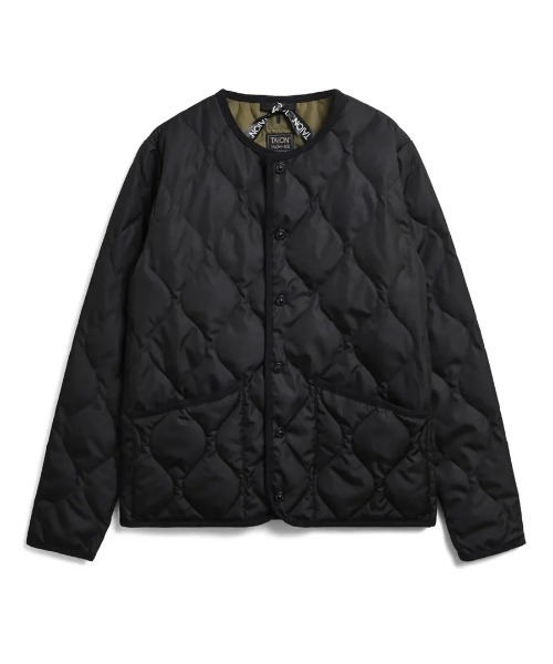 TAION(タイオン)の「【TAION】ミリタリー クルーネック ダウンジャケット / CREW NECK DOWN JKT(ダウンジャケット/コート・メンズ・ブラック・L/M/S/XL)」の8枚目の写真