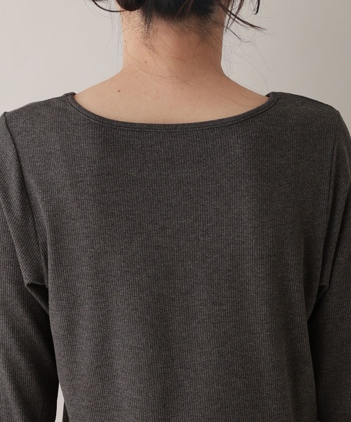 RAGEBLUE(レイジブルー)の「袖チュールレイヤードリブロンT(Tシャツ/カットソー・レディース・ホワイト/グレー・FREE)」の22枚目の写真