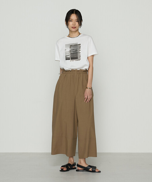 COMME CA(コムサ)の「〔 TALLサイズ 〕 スーピマコットンポンチ フォトTシャツ(Tシャツ/カットソー・レディース・トップグレー/ネイビー/ホワイト・15号/13号)」の6枚目の写真
