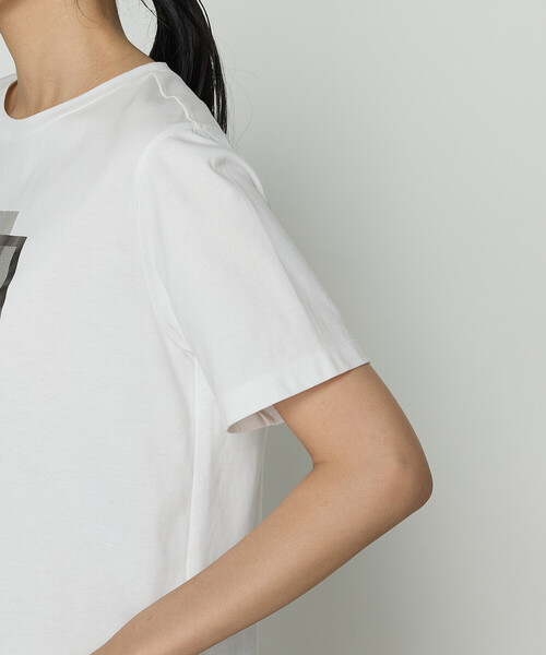 COMME CA(コムサ)の「〔 TALLサイズ 〕 スーピマコットンポンチ フォトTシャツ(Tシャツ/カットソー・レディース・トップグレー/ネイビー/ホワイト・15号/13号)」の15枚目の写真