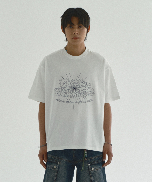 ECORR(エコル)の「ワンダラスト刺繍半袖Tシャツ_アイボリー(Tシャツ/カットソー・レディース・その他・3/M/L)」の2枚目の写真