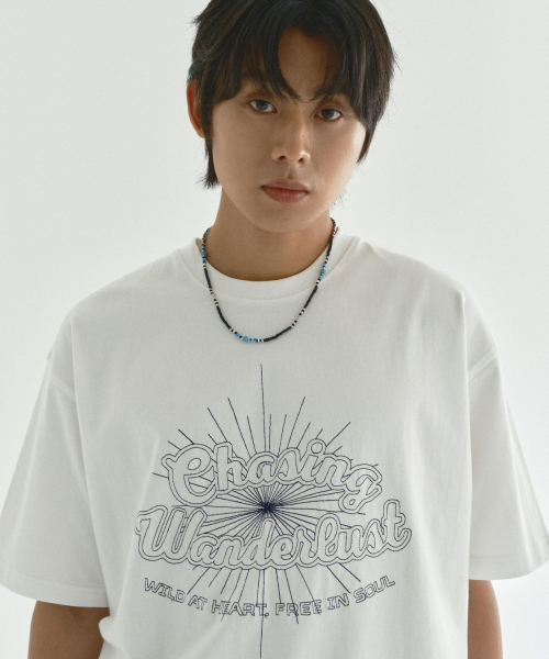 ECORR(エコル)の「ワンダラスト刺繍半袖Tシャツ_アイボリー(Tシャツ/カットソー・レディース・その他・3/M/L)」の5枚目の写真
