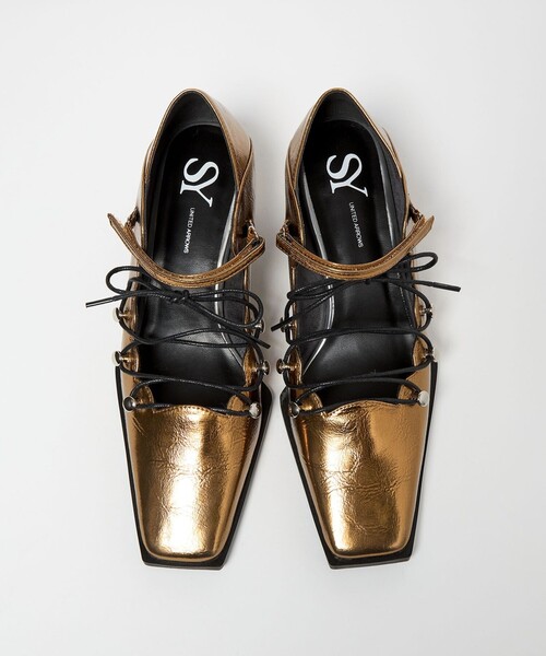 SY UNITED ARROWS(シーユナイテッドアローズ)の「<SY>スカラップレースアップ パンプス45↑(パンプス・レディース・ブラック/ゴールド/ワインレッド・25cm/24.5cm/24cm/23.5cm/23cm/22.5cm/22cm)」の12枚目の写真