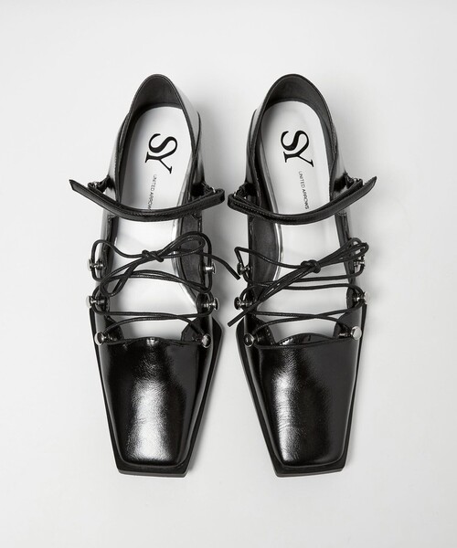 SY UNITED ARROWS(シーユナイテッドアローズ)の「<SY>スカラップレースアップ パンプス45↑(パンプス・レディース・ブラック/ゴールド/ワインレッド・25cm/24.5cm/24cm/23.5cm/23cm/22.5cm/22cm)」の15枚目の写真
