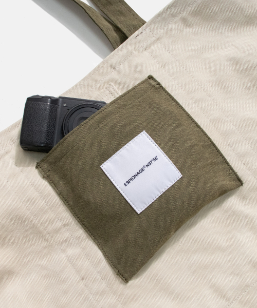 ESPIONAGE（エスピオナジ）の「Heavy Canvas Tote Bag Olive（トートバッグ・メンズ・その他・ONE SIZE）」の2枚目の写真