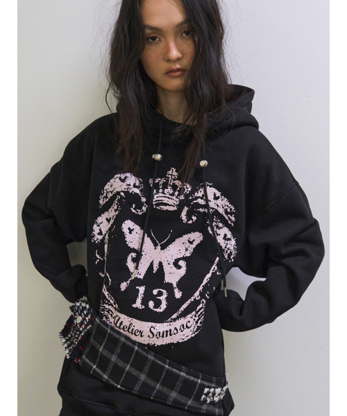 SOMSOC(ソムソック)の「RONNE SYMBOL ARTWORK HOODIE _BLACK(パーカー・レディース・その他・FREE)」の2枚目の写真