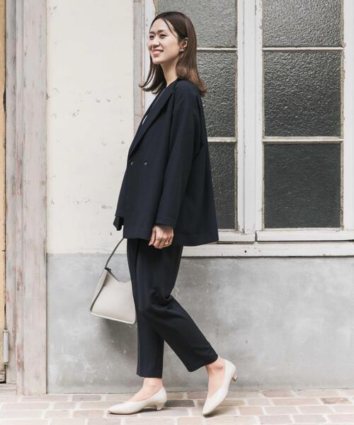 URBAN RESEARCH DOORS（アーバンリサーチドアーズ）の「ダブルクロスショートコート｜オフィスカジュアル/フォーマル/オケージョン/セレモニー/入卒式/お呼ばれ/ジャケット（その他アウター・レディース・ライトグレー/ネイビー・SMALL/MEDIUM）」の18枚目の写真