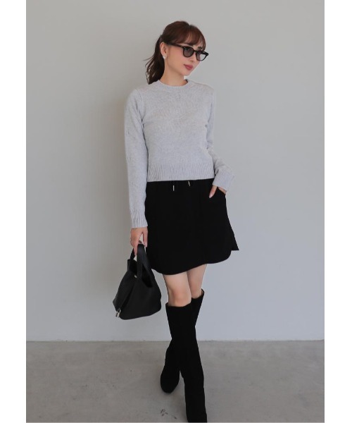 LUDICRUM(ルーディクルム)の「LD jacquard knit top(ニット/セーター・レディース・ライトグレー/ピンク/ブラック・FREE)」の7枚目の写真