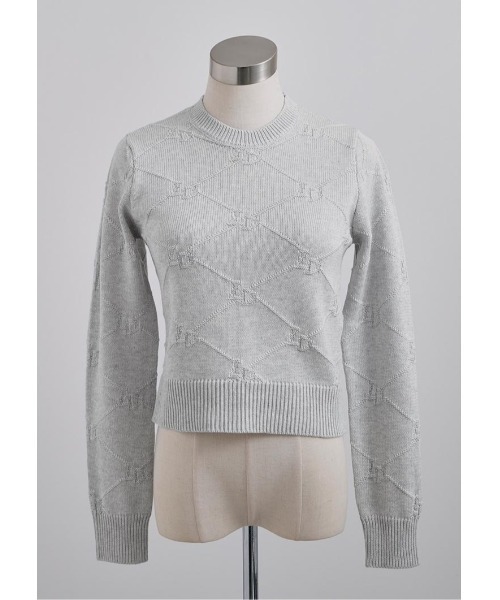 LUDICRUM(ルーディクルム)の「LD jacquard knit top(ニット/セーター・レディース・ライトグレー/ピンク/ブラック・FREE)」の13枚目の写真