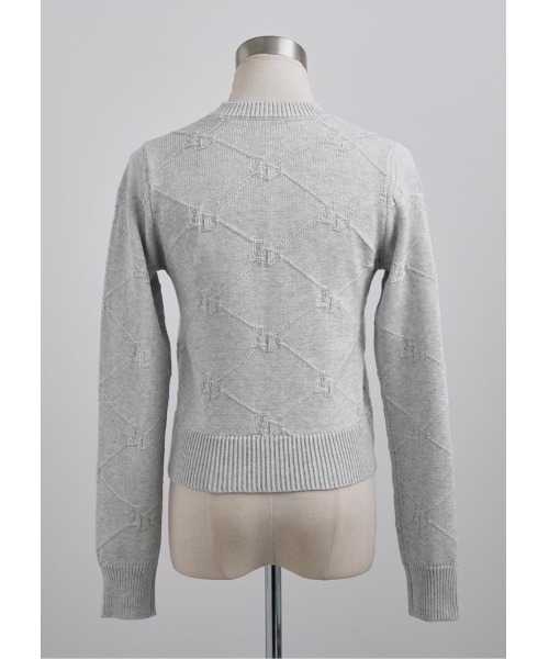 LUDICRUM(ルーディクルム)の「LD jacquard knit top(ニット/セーター・レディース・ライトグレー/ピンク/ブラック・FREE)」の15枚目の写真