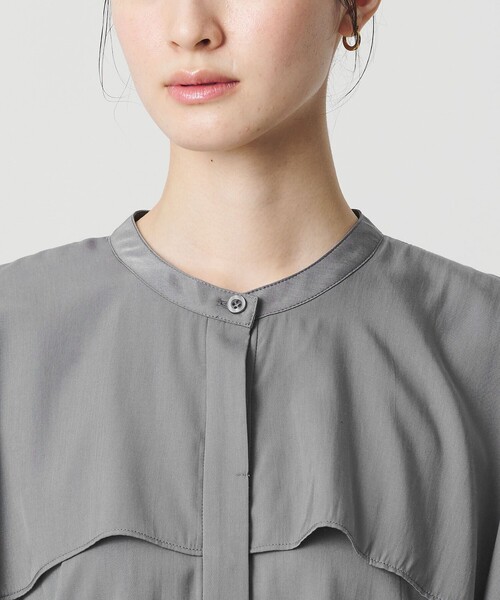 WEB限定 Wardrobe DAILY MINIMAL】フリルレイヤーブラウス