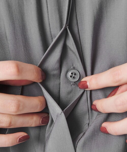 WEB限定 Wardrobe DAILY MINIMAL】フリルレイヤーブラウス