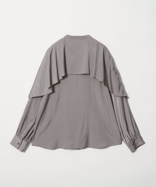 WEB限定 Wardrobe DAILY MINIMAL】フリルレイヤーブラウス