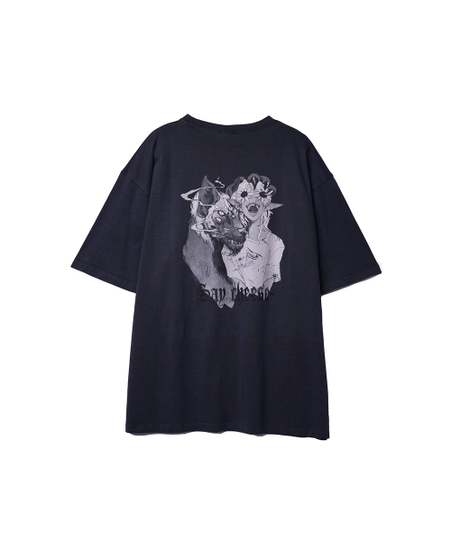 NONFLOOR(ノンフロア)の「セイチーズTシャツネイビー(Tシャツ/カットソー・メンズ・その他・M/S/L)」の1枚目の写真