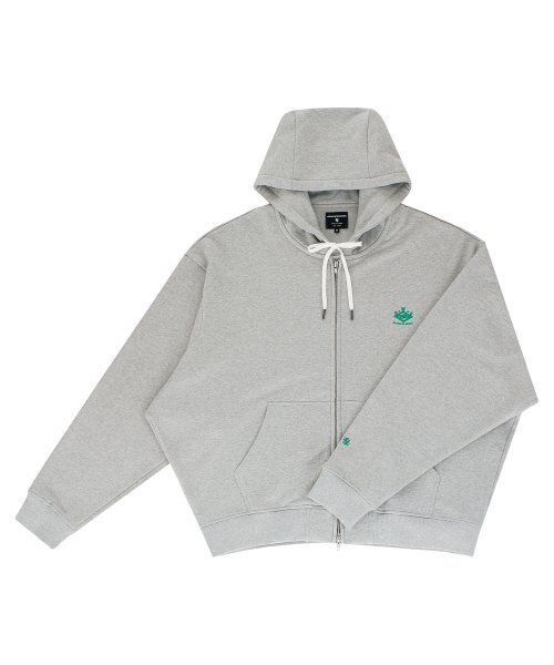 HONGWOOSUNG(ホンウソン)の「2WAY ZIP OF THE LOGO HOODY_GRAY(パーカー・メンズ・その他・S/M/L)」の1枚目の写真