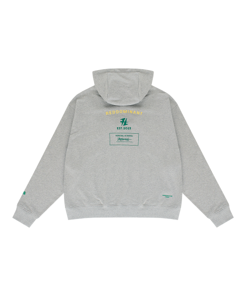 HONGWOOSUNG(ホンウソン)の「2WAY ZIP OF THE LOGO HOODY_GRAY(パーカー・メンズ・その他・S/M/L)」の2枚目の写真