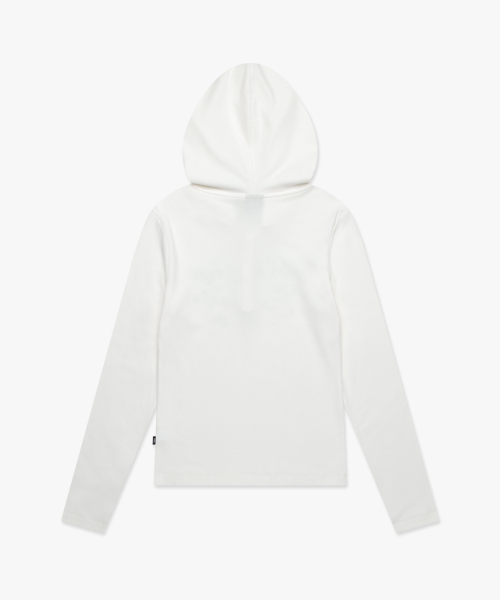 LMCの「WM BUTTON HOODED LONG SLV TEE white(Tシャツ/カットソー・レディース・その他・S/M)」の4枚目の写真