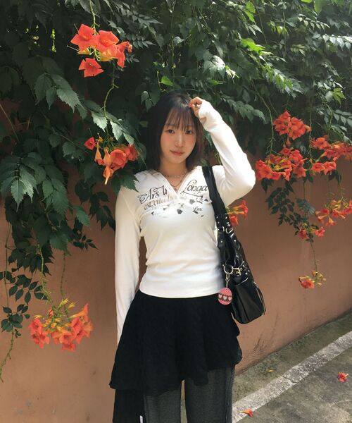 LMCの「WM BUTTON HOODED LONG SLV TEE white(Tシャツ/カットソー・レディース・その他・S/M)」の11枚目の写真