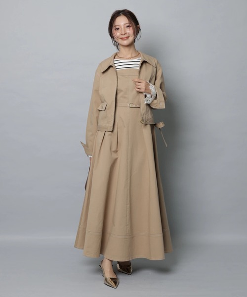 Apuweiser-riche(アプワイザーリッシェ)の「ステンカラーデニムブルゾン(その他アウター・レディース・ネイビー/キャメル・2/1)」の9枚目の写真