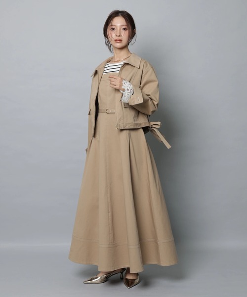 Apuweiser-riche(アプワイザーリッシェ)の「ステンカラーデニムブルゾン(その他アウター・レディース・ネイビー/キャメル・2/1)」の11枚目の写真