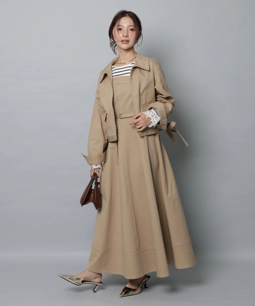 Apuweiser-riche(アプワイザーリッシェ)の「ステンカラーデニムブルゾン(その他アウター・レディース・ネイビー/キャメル・2/1)」の13枚目の写真